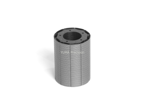 Servomotor de alta velocidad estampado OD77.1mm Estator de 12 ranuras y núcleo de rotor