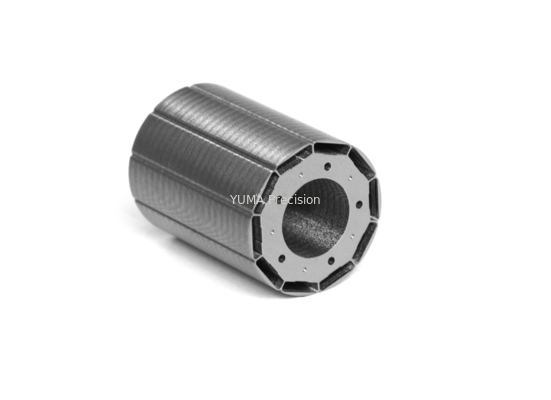 Motor de alta velocidad estampado OD77mm 12 ranura estator y núcleo del rotor
