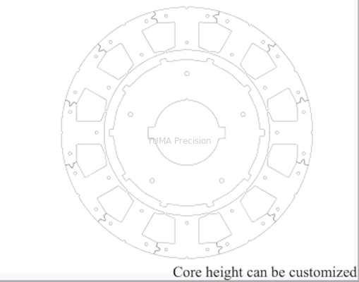 Base del motor de la máquina-herramienta que sella la pila serva de las laminaciones del estator de Diy del rotor