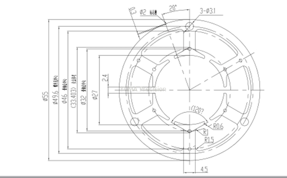 Laminación material de la base del motor de Bldc de la inducción para el control industrial