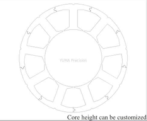 Base universal del estator del diseño del rotor del motor servo que perfora la CA sin cepillo 57.8m m
