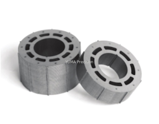 Rotor y estator de motor de gran inercia OD122mm, núcleo de motor personalizado de varios modelos, rotor y estato de acero al silicio de alta calidad