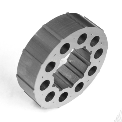 Laminación del estator del segmento del motor de los vehículos de nueva energía estampa el estator del motor eléctrico y las laminaciones del rotor apilan 167,2 mm