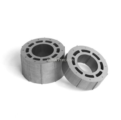 Rotor y estator de motor de inercia pequeño OD122mm, núcleo de motor personalizado de varios modelos, rotor y estator de acero al silicio de alta calidad